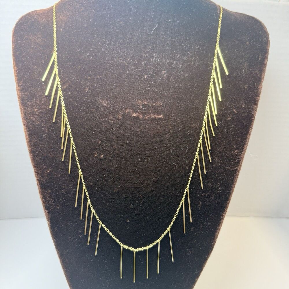 Gorjana Marmont Fringe Gold Tone Necklace - Picture 5 of 7